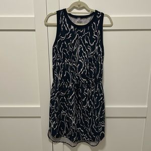 Athleta Navy and White Rincon dress
